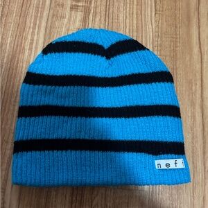 Neff  Beanie One Size-Blue Black stripe